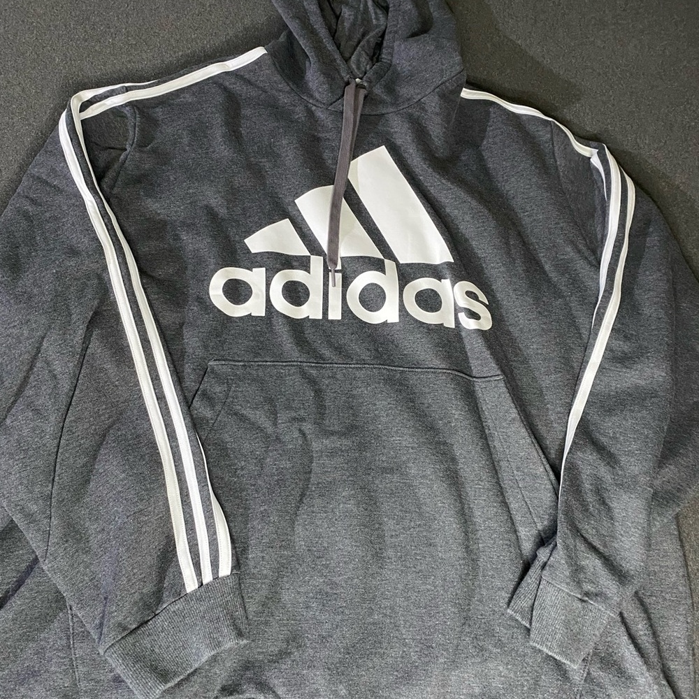 Adidas Charcoal Gray Men's Hoodie